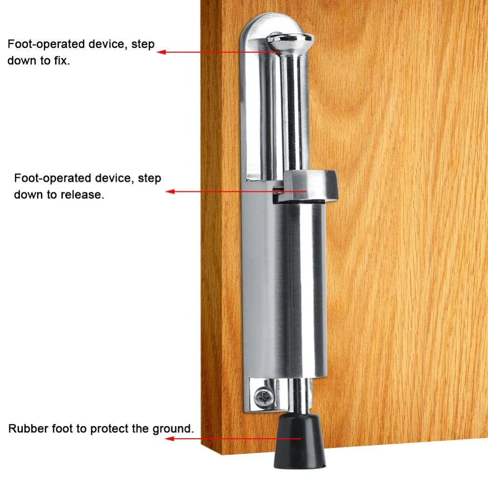 Door Stopper Adjustable Telescopic Heavy-Duty