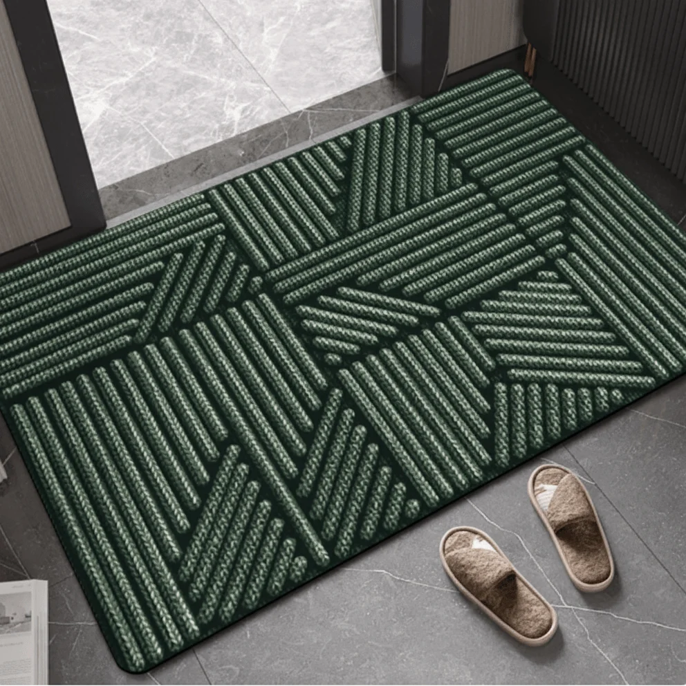 Doormat Absorbent Polyester Non-Slip Rubber Backing