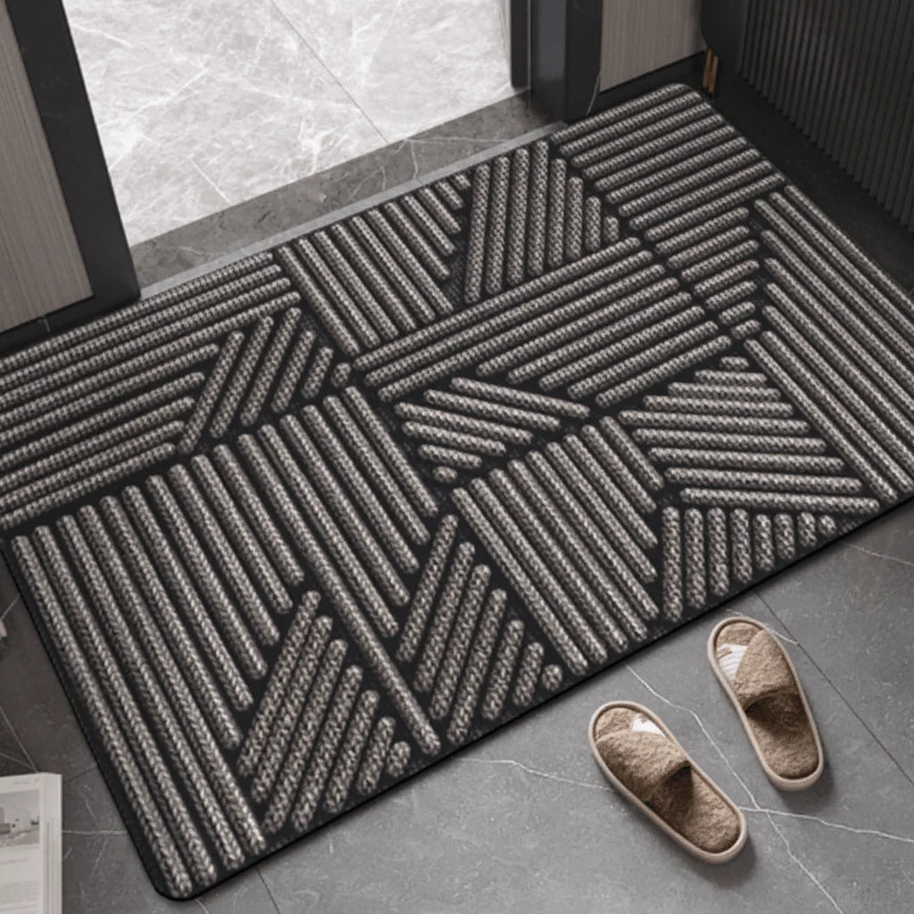 Doormat Absorbent Polyester Non-Slip Rubber Backing