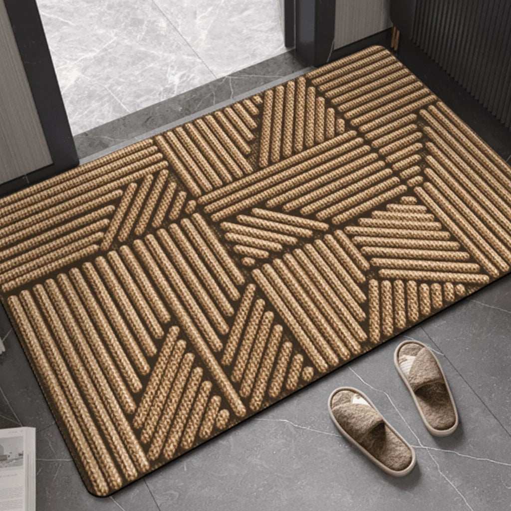 Doormat Absorbent Polyester Non-Slip Rubber Backing