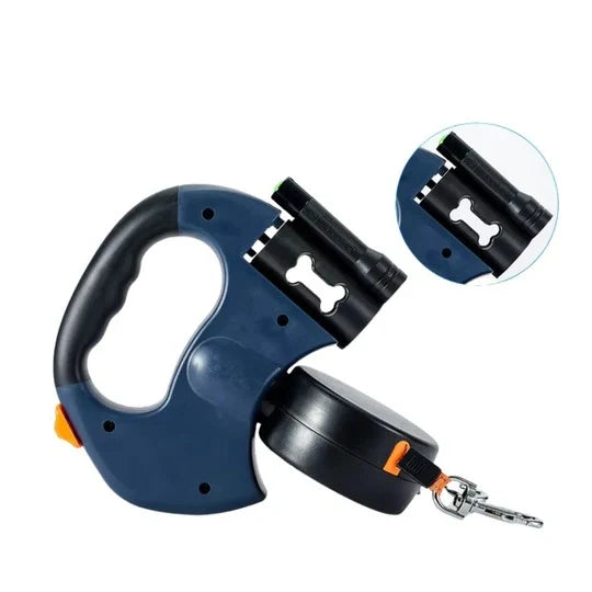 Double Dog Leash Anti-Tangle Swivel Padded Handle