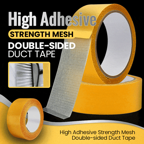 Double-Sided Tape Reinforced Mesh Clear Adhesive 2 Inch x 196 Inch Roll