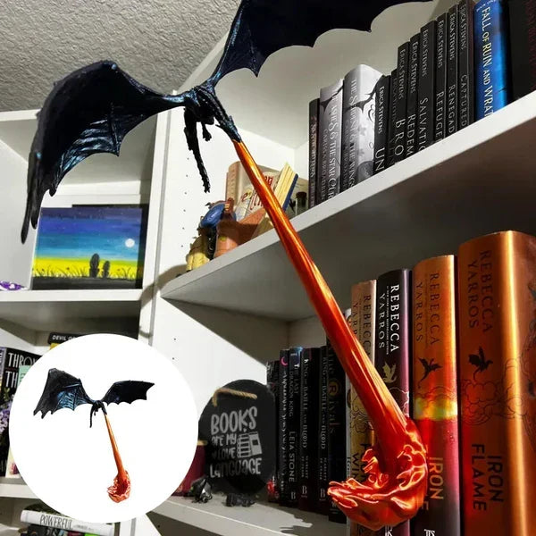 Dragon Bookend Flying Design Iridescent Finish