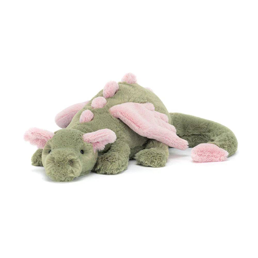 Dragon Plush Toy Extra-Soft With Embroidered Face and Wings