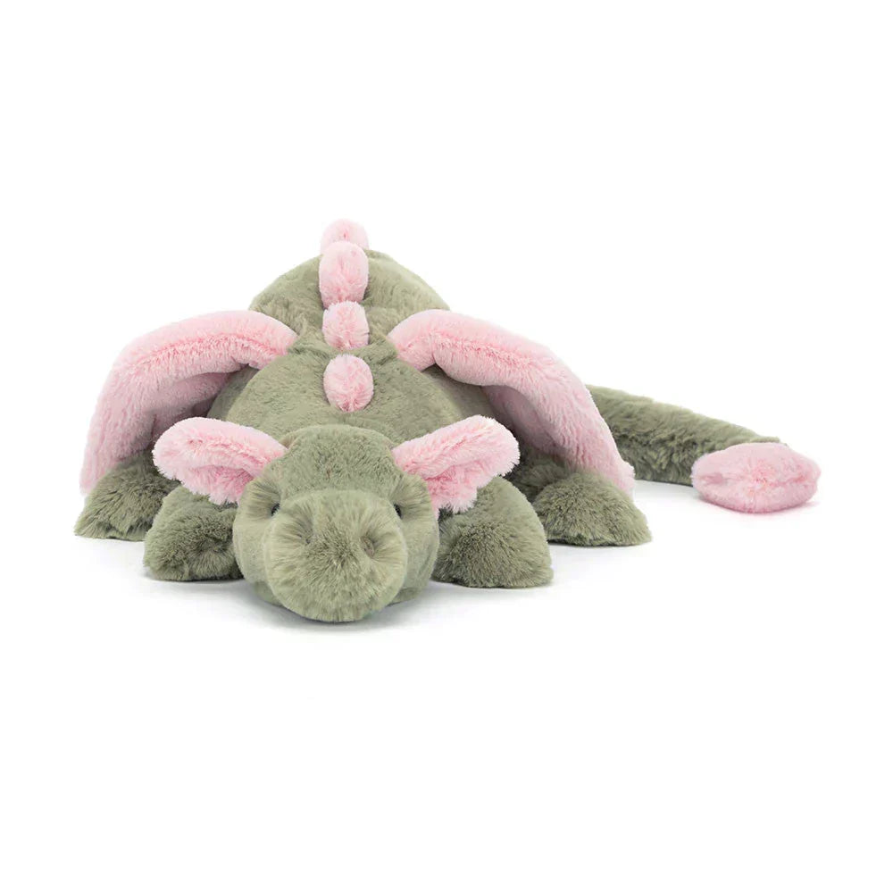Dragon Plush Toy Extra-Soft With Embroidered Face and Wings