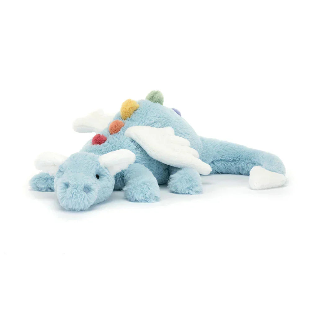 Dragon Plush Toy Extra-Soft With Embroidered Face and Wings