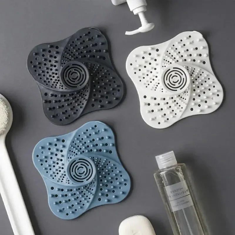 Drain Hair Catcher Rubber Suction Cup Handle