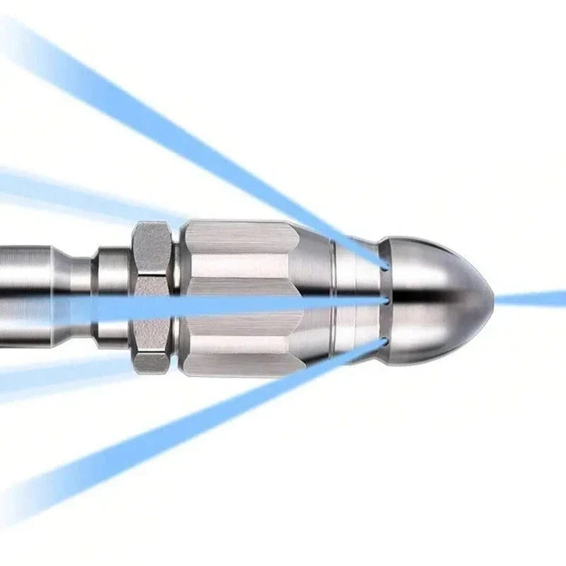 Drain Nozzle Stainless Steel Pointed Tip & Angled Jets