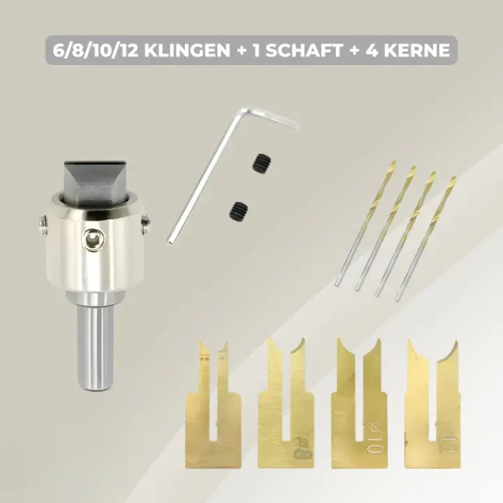 Drill Bit Set Precision Ground Carbide Set of 4