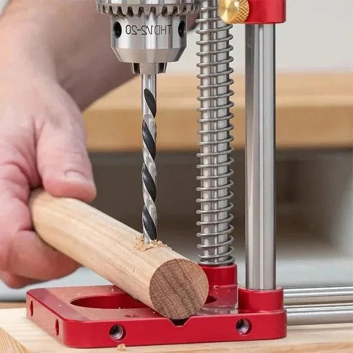 Drill Guide Adjustable 90-Degree Alignment 2-Inch Hole Capacity