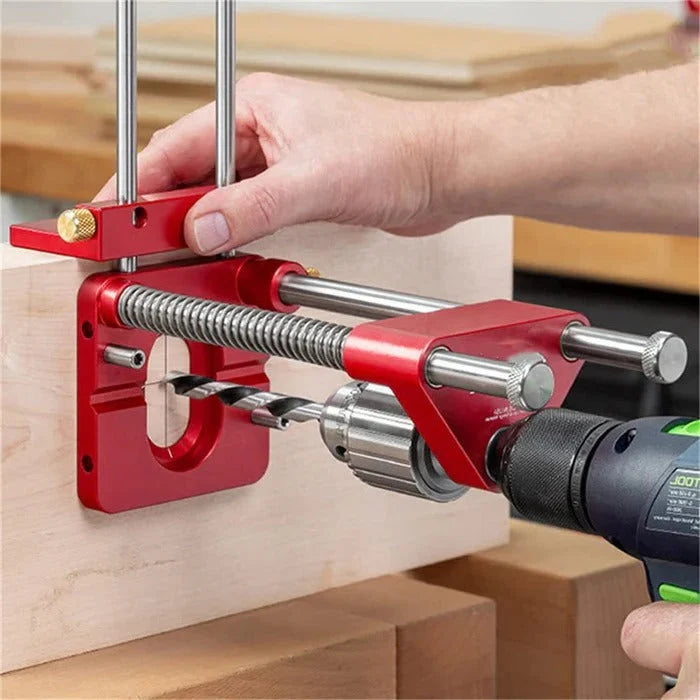 Drill Guide Adjustable 90-Degree Alignment 2-Inch Hole Capacity