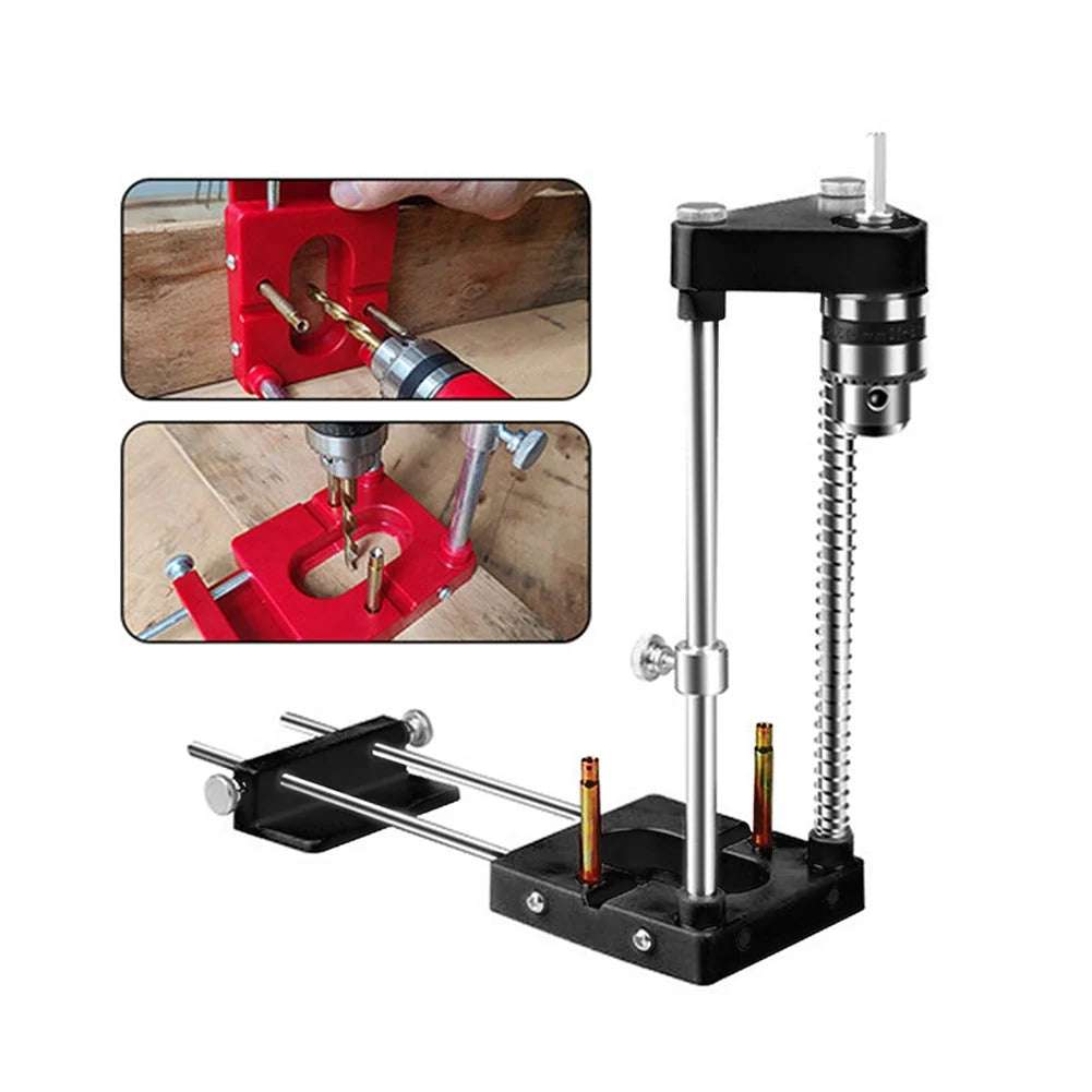 Drill Guide Adjustable 90-Degree Alignment 2-Inch Hole Capacity