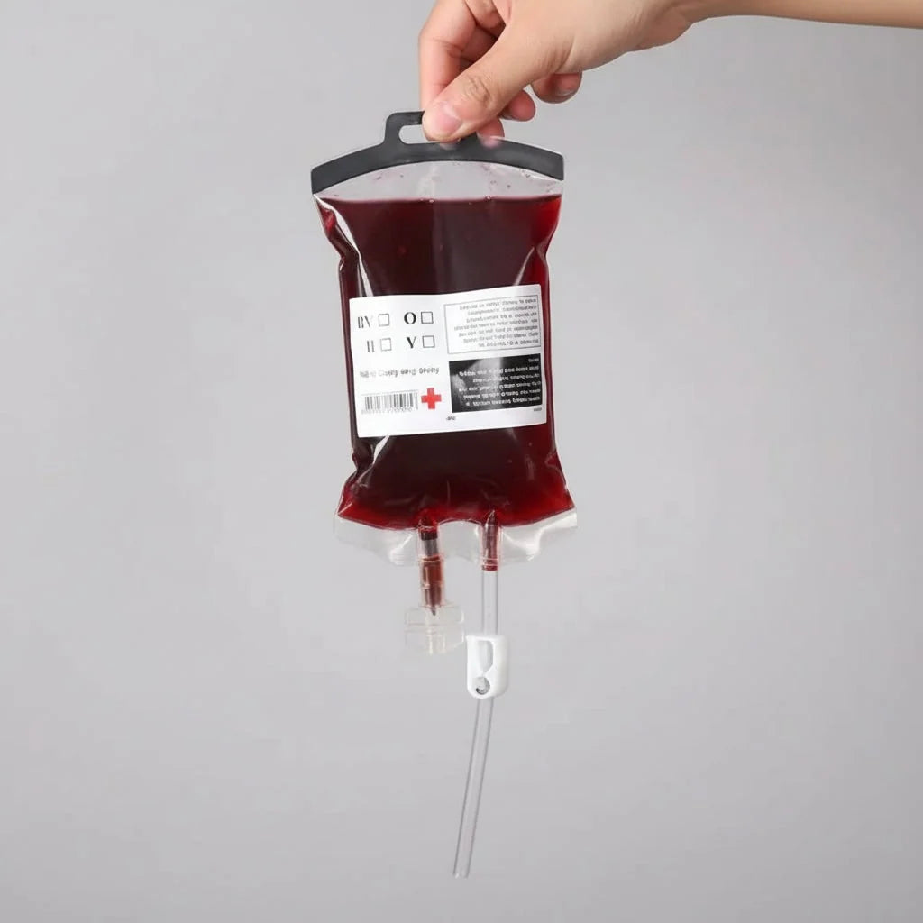 Drink Pouch Set Blood Bag Design Reusable PVC%timeout