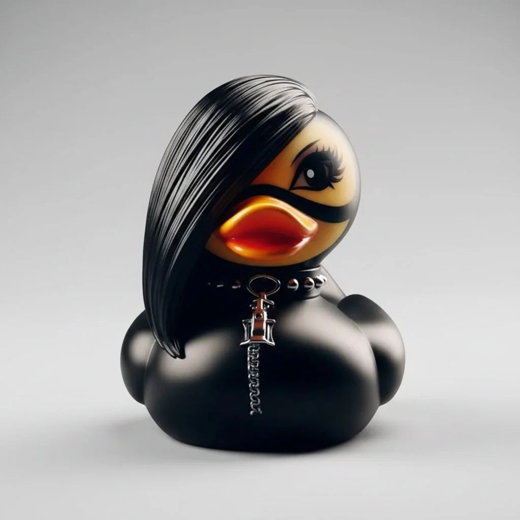 Duck Decoration Devil Horns & Spiked Collar