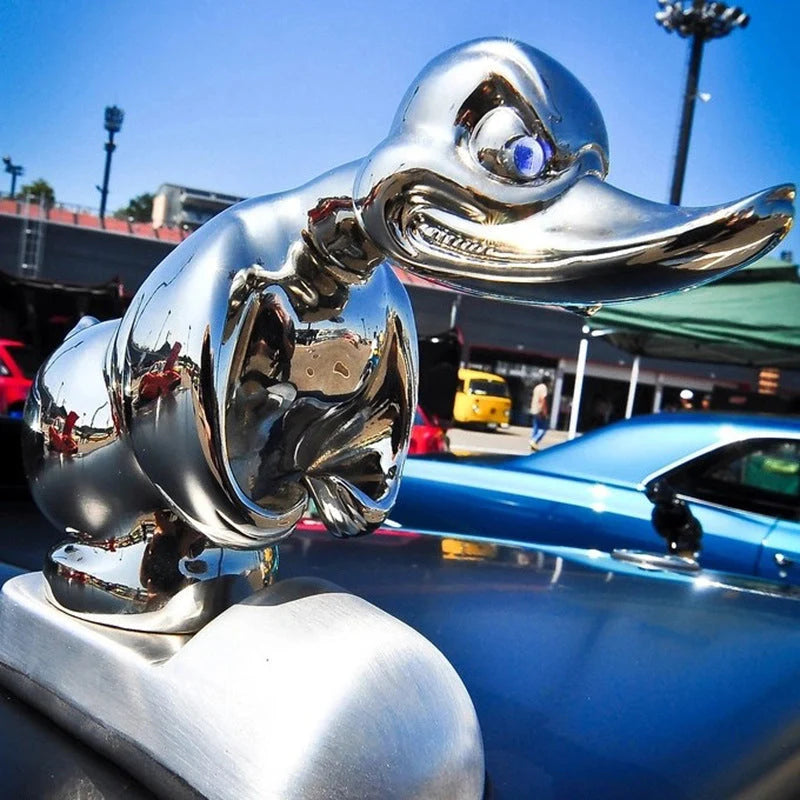Duck Radiator Emblem Chrome-Plated Pin Mount