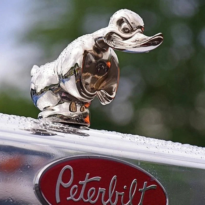 Duck Radiator Emblem Chrome-Plated Pin Mount