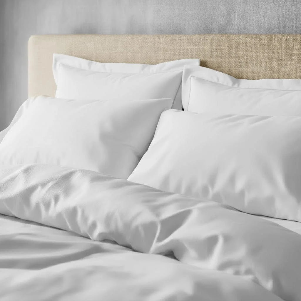 Duvet Cover Set Cotton Sateen Finish Matching Pillowcases