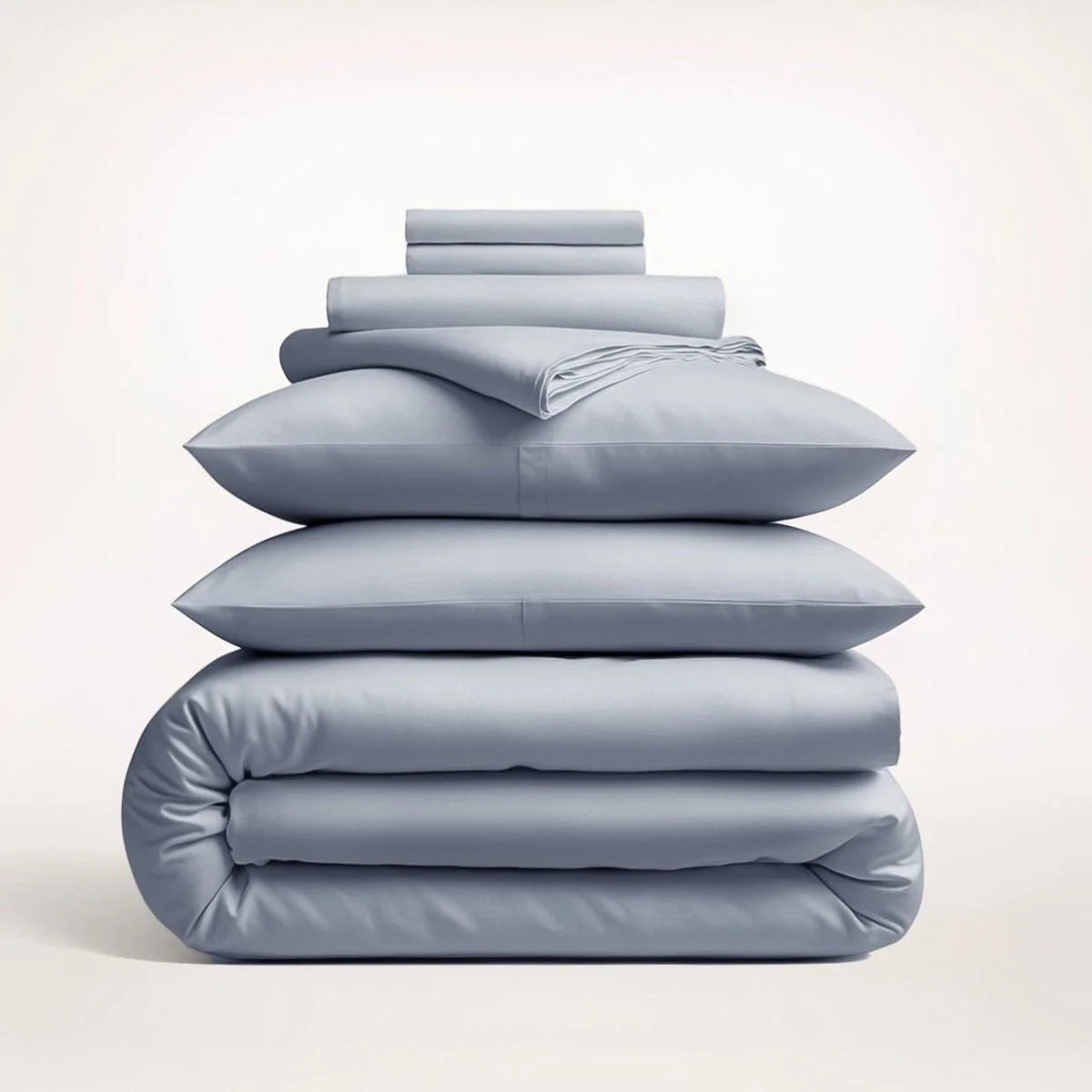 Duvet Cover Set Cotton Sateen Finish Matching Pillowcases