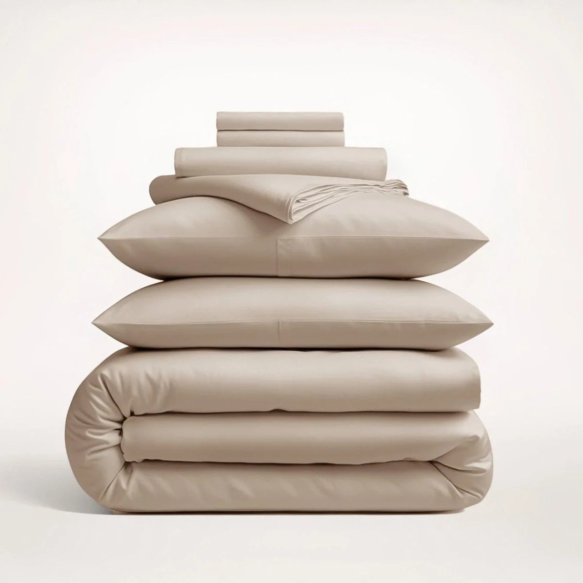 Duvet Cover Set Cotton Sateen Finish Matching Pillowcases