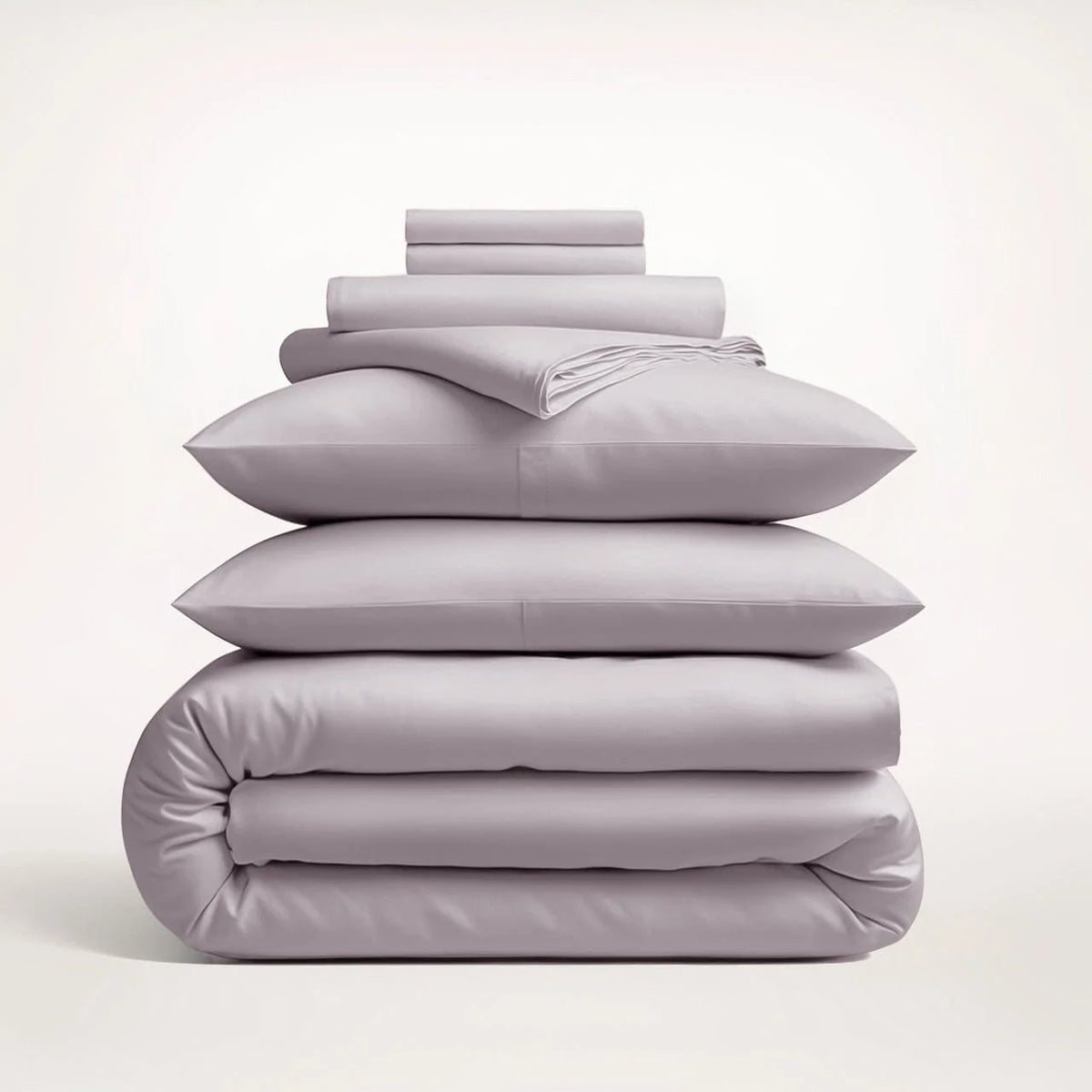 Duvet Cover Set Cotton Sateen Finish Matching Pillowcases