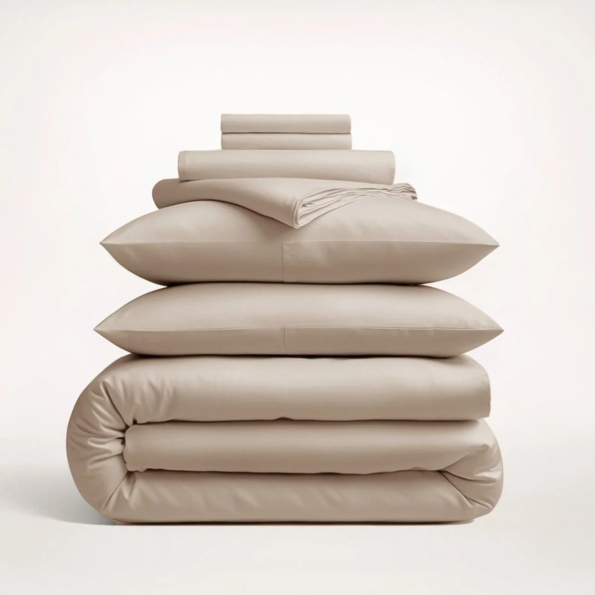 Duvet Cover Set Cotton Sateen Matching Pillowcases Included