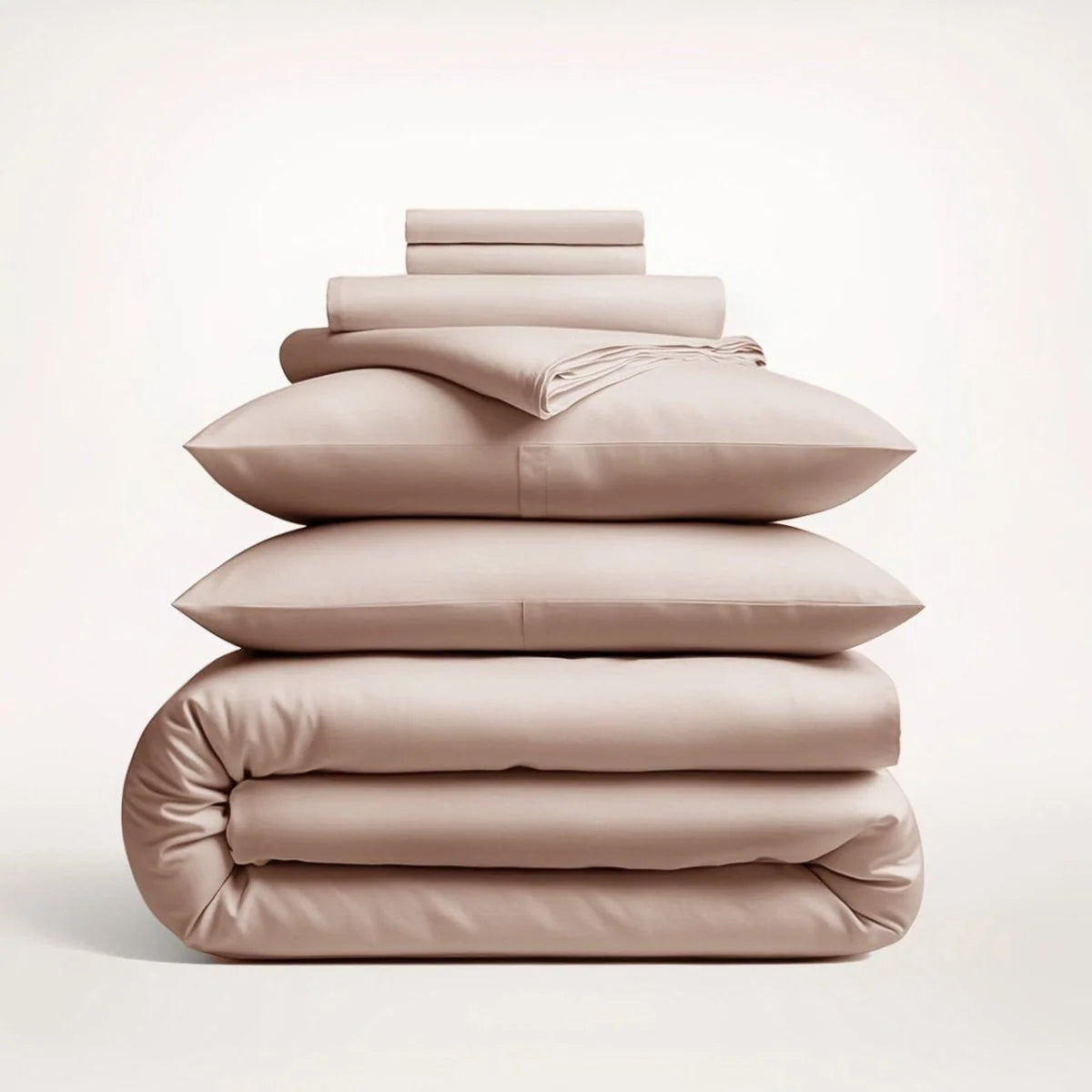 Duvet Cover Set Cotton Sateen Matching Pillowcases Included