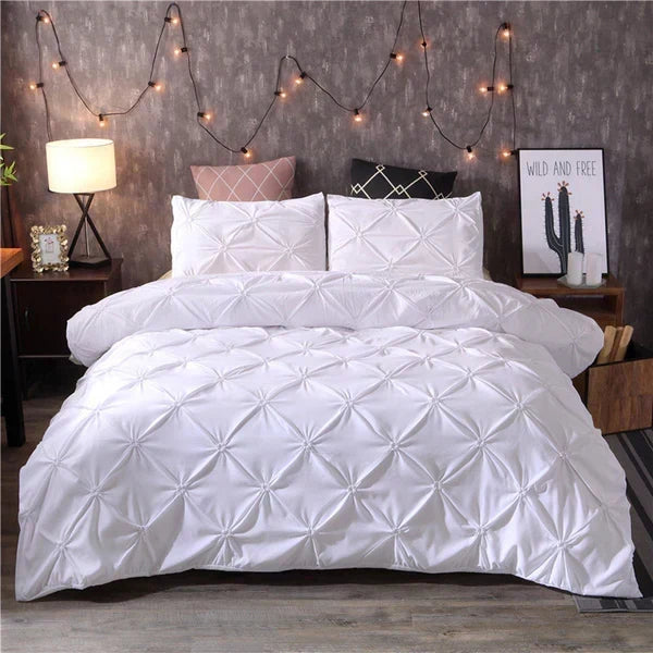 Duvet Cover Set Microfiber Breathable Includes Two Pillowcases