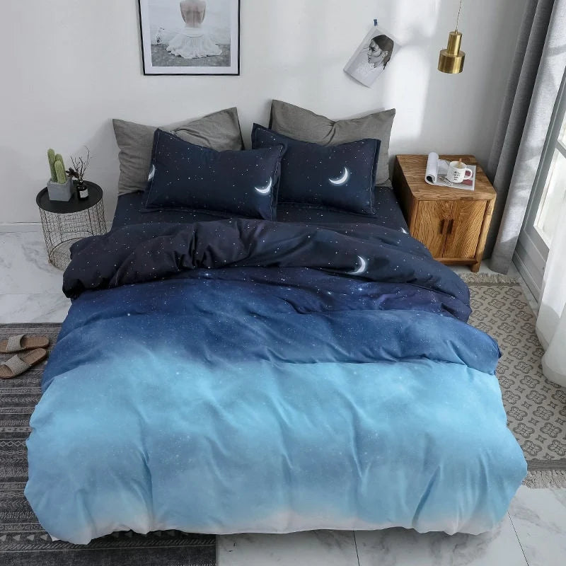 Duvet Cover Set Reversible Brushed Microfiber Wrinkle-Resistant