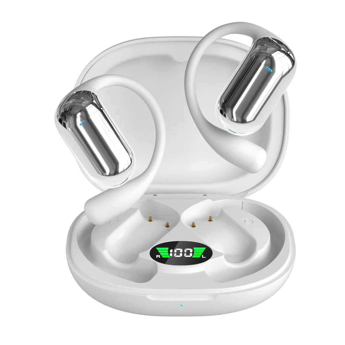 Earhook Headphones Open-Ear Real-Time Translation