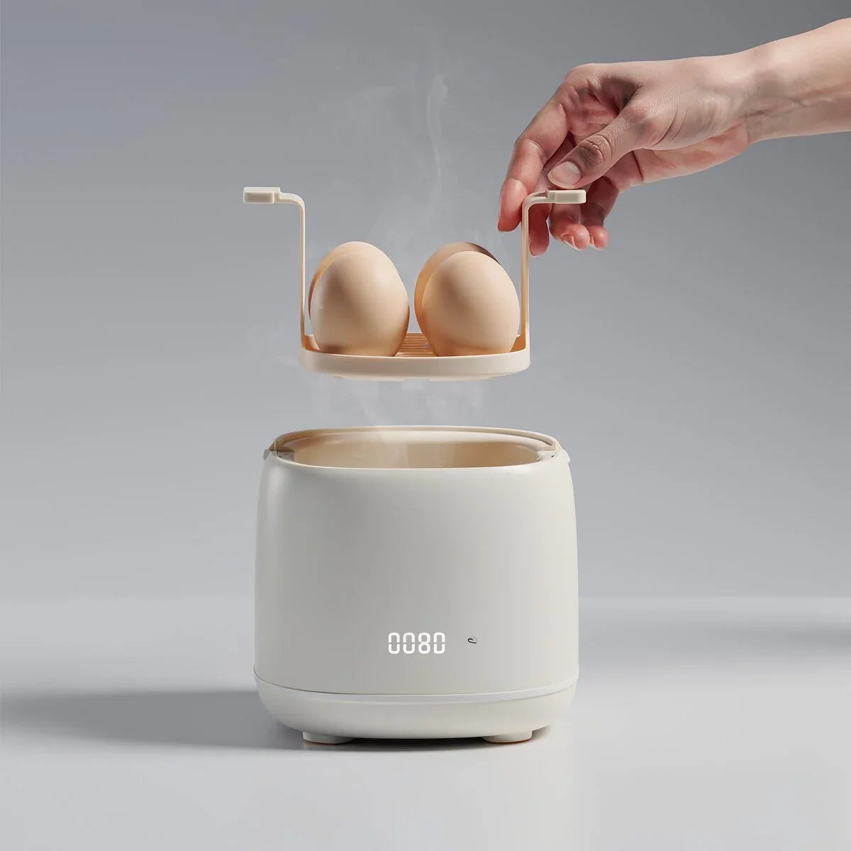 Egg Cooker Electric One-Button Automatic Shutoff Compact