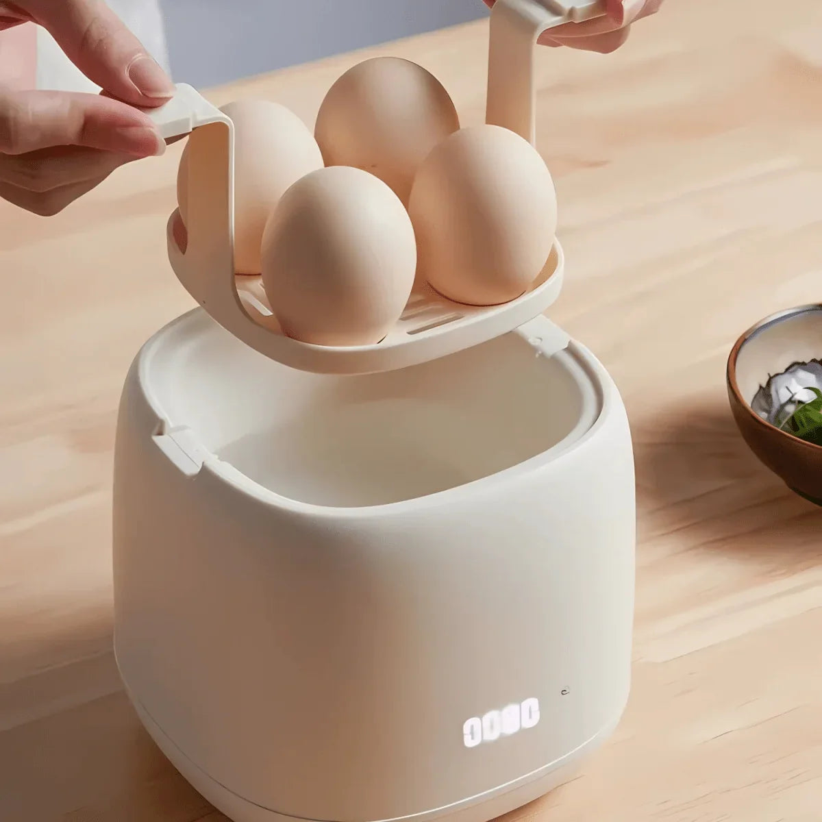 Egg Cooker Electric One-Button Automatic Shutoff Compact