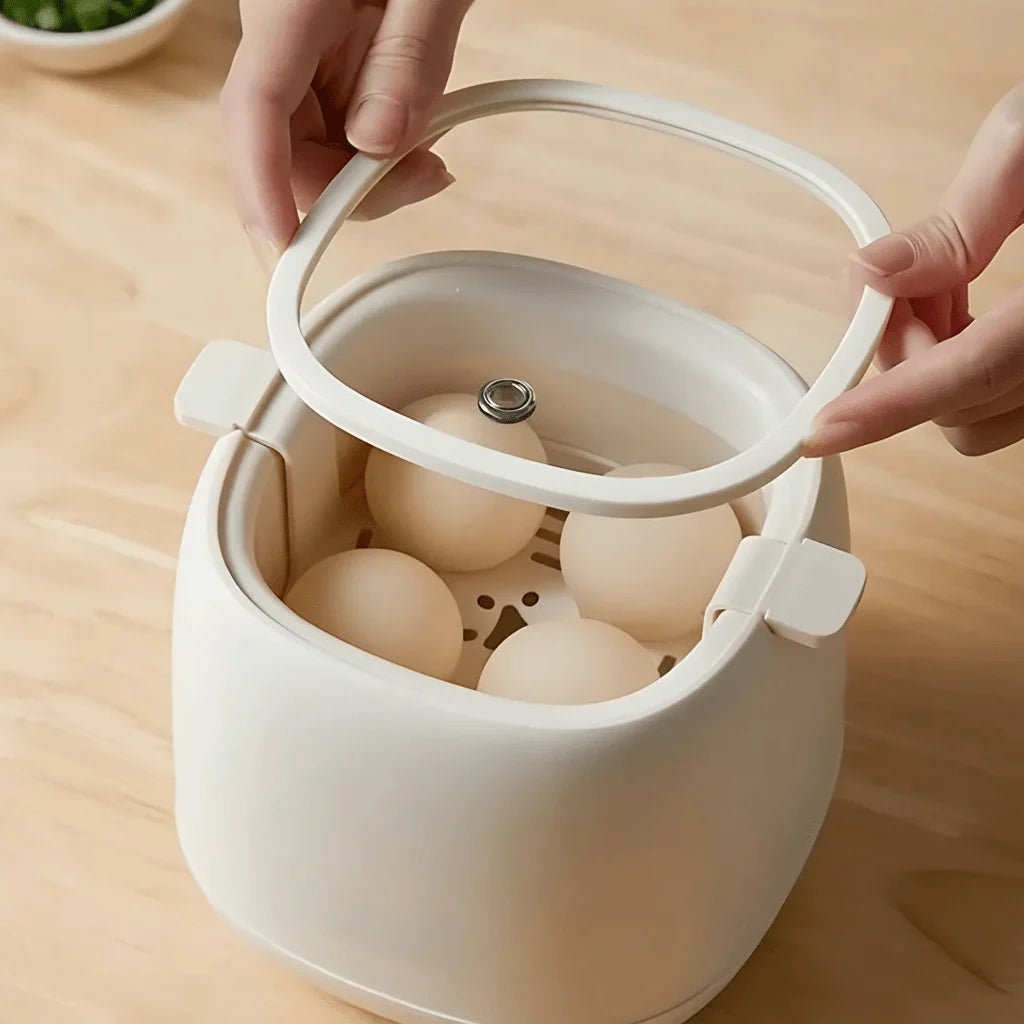 Egg Cooker Electric One-Button Automatic Shutoff Compact