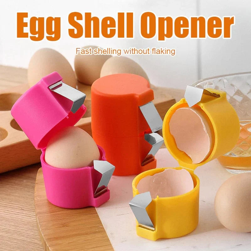 Egg Cracker Stainless Steel Dishwasher-Safe】【。