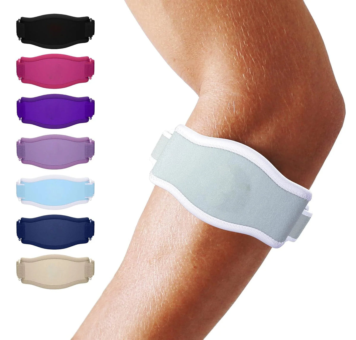 Elbow Brace Adjustable Compression Breathable Moisture-Wicking Fabric