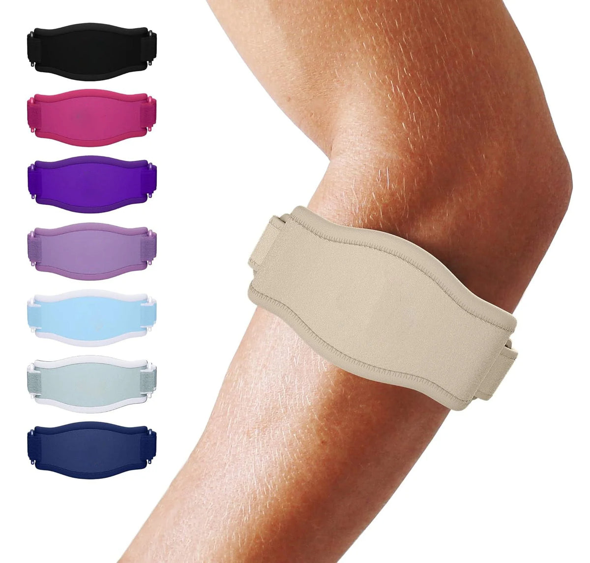 Elbow Brace Adjustable Compression Breathable Moisture-Wicking Fabric