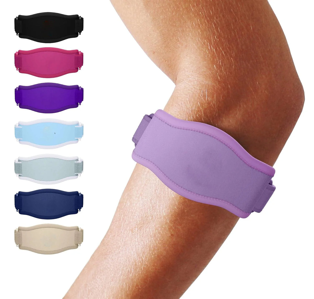 Elbow Brace Adjustable Compression Breathable Moisture-Wicking Fabric
