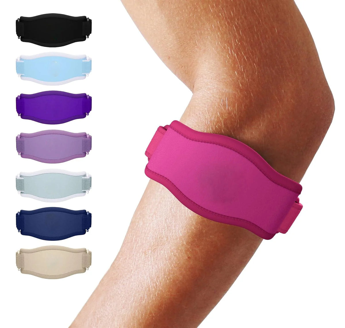 Elbow Brace Adjustable Compression Breathable Moisture-Wicking Fabric