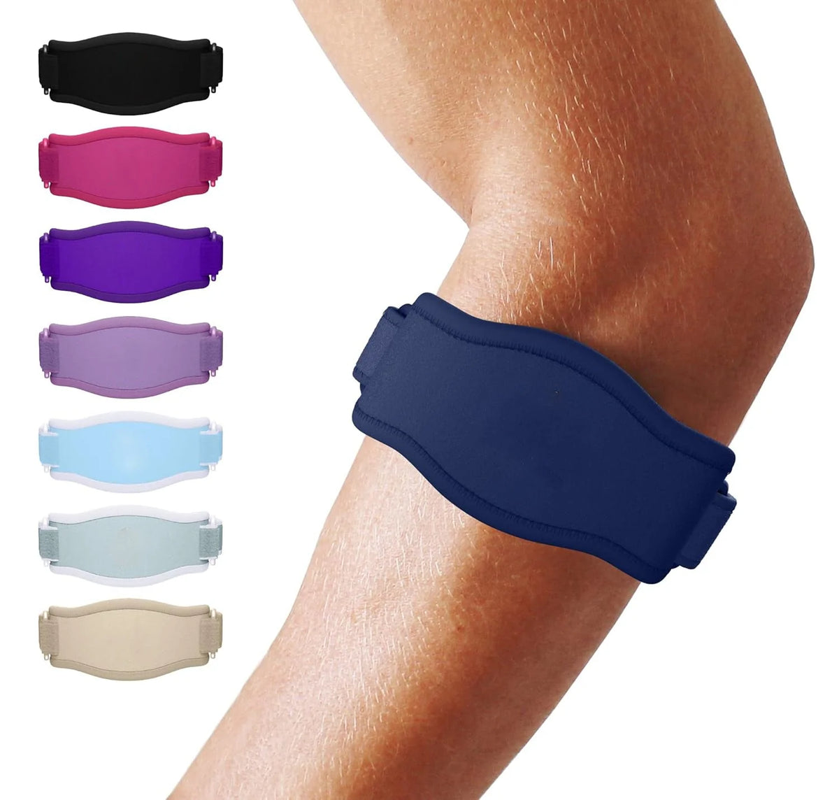 Elbow Brace Adjustable Compression Breathable Moisture-Wicking Fabric