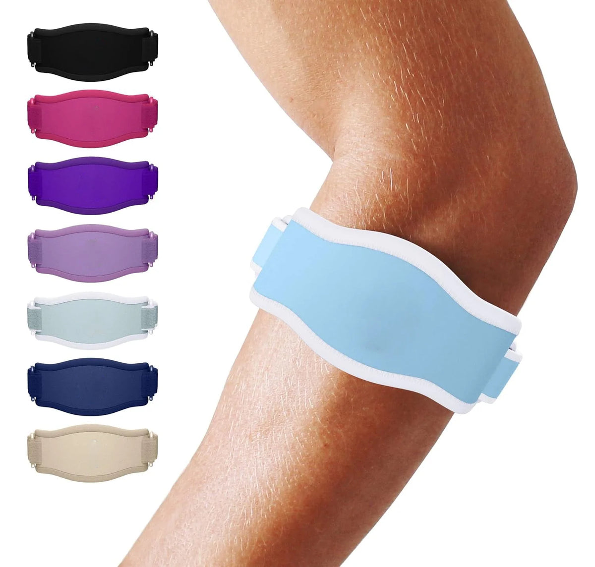Elbow Brace Adjustable Compression Breathable Moisture-Wicking Fabric