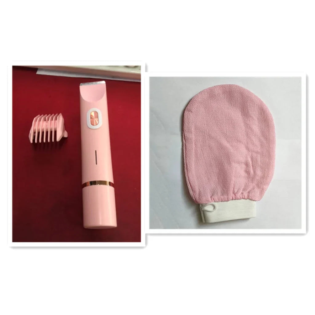 Electric Body Hair Remover Shaver & Trimmer Wet and Dry Rechargeable Cordless