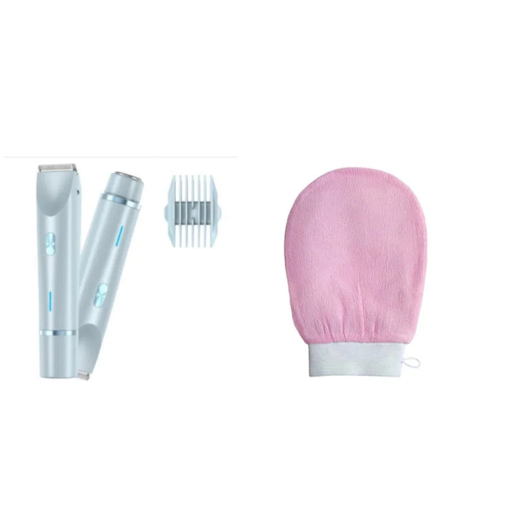Electric Body Hair Remover Shaver & Trimmer Wet and Dry Rechargeable Cordless