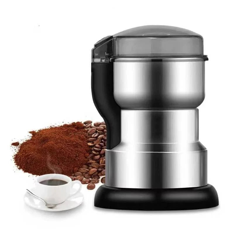Electric Coffee Grinder Stainless Steel Six Spiral Blades