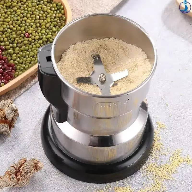 Electric Coffee Grinder Stainless Steel Six Spiral Blades