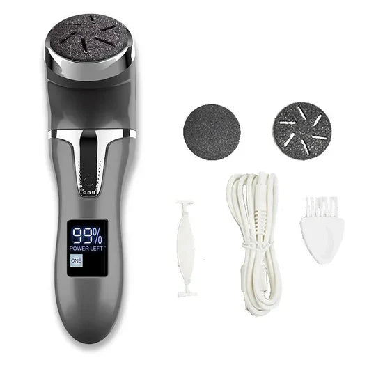 Electric Foot File Callus Remover Quartz Head Built-In Vacuum Waterproof