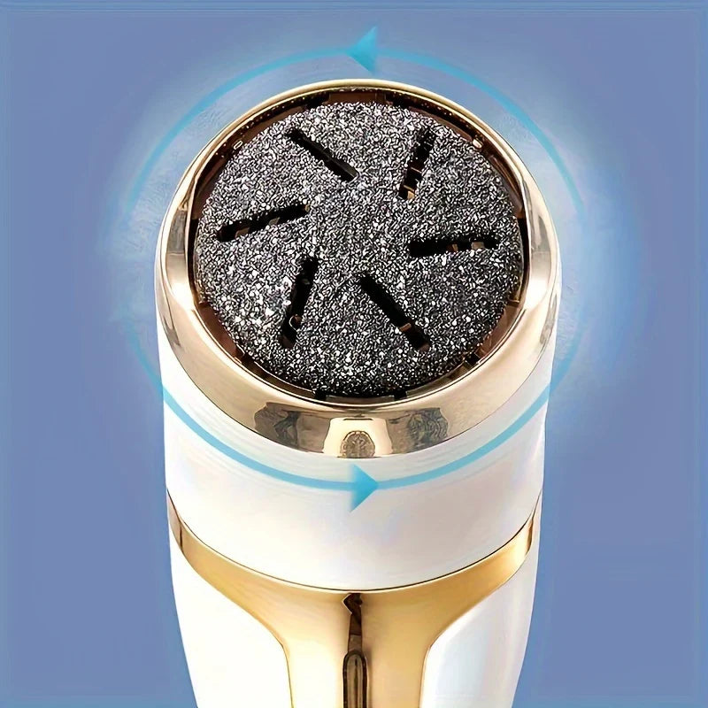 Electric Foot File Callus Remover Quartz Head Built-In Vacuum Waterproof