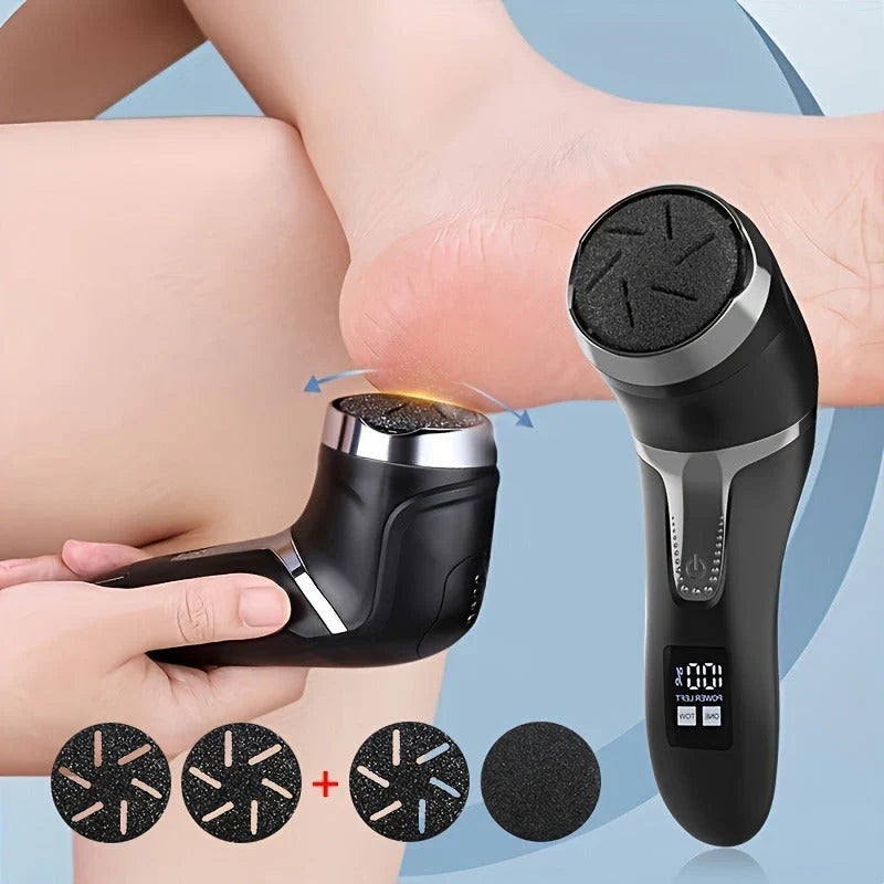 Electric Foot File Callus Remover Quartz Head Built-In Vacuum Waterproof