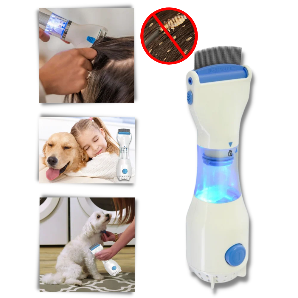 Electric Lice Comb Rounded Teeth Disposable Filter