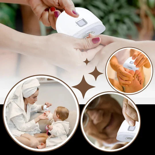 Electric Nail Clipper Dual-Speed Cordless Portable 4-Hour Battery Life