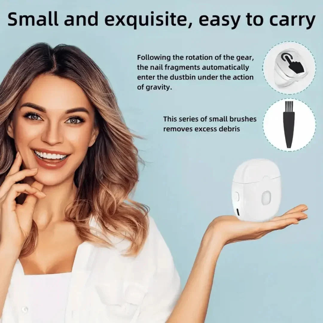 Electric Nail Clipper Guarded Blade LED Light USB-C Rechargeable