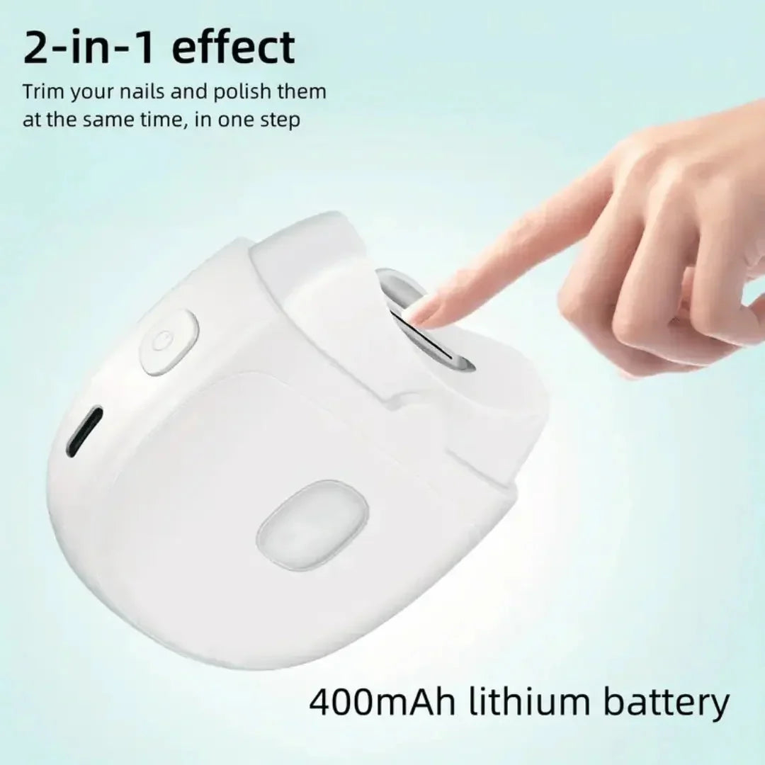 Electric Nail Clipper Guarded Blade LED Light USB-C Rechargeable